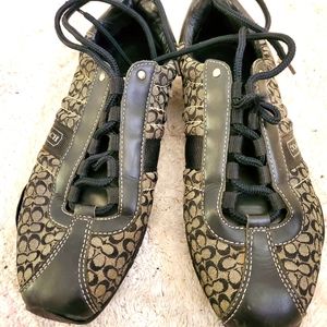 Coach monogram black/ gray shoes